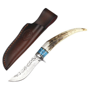 Unleash Your Adventure with the Outdoor Damascus Forged Hunting Knife