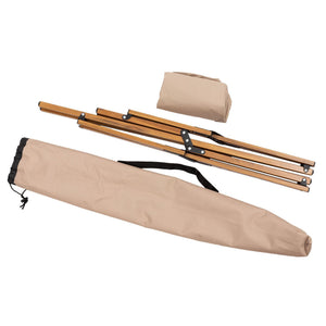 Experience Comfort Anywhere with Our Folding Wooden Grain Camping Chair