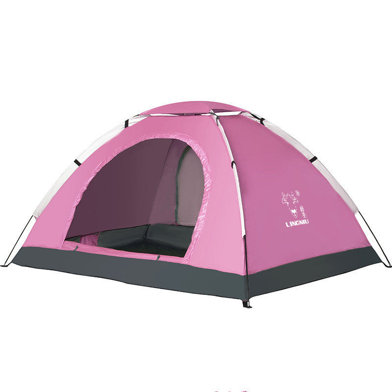 Single-layer tent camping