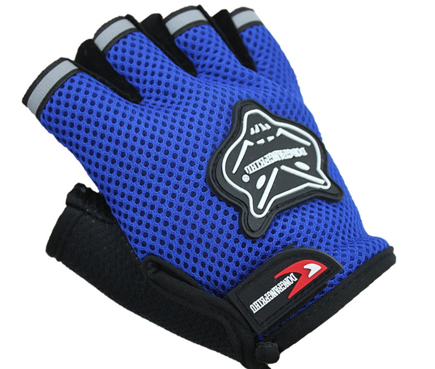 Mesh Bike Half Finger Gloves