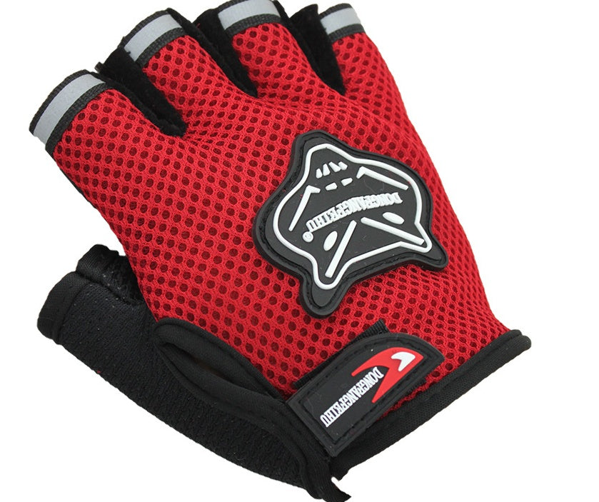 Mesh Bike Half Finger Gloves