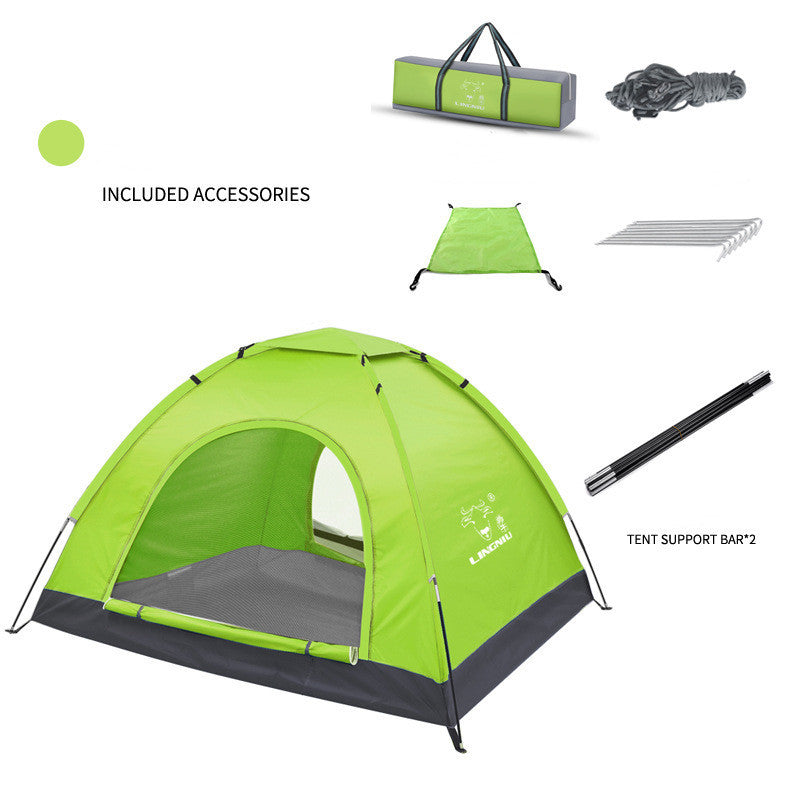 Single-layer tent camping