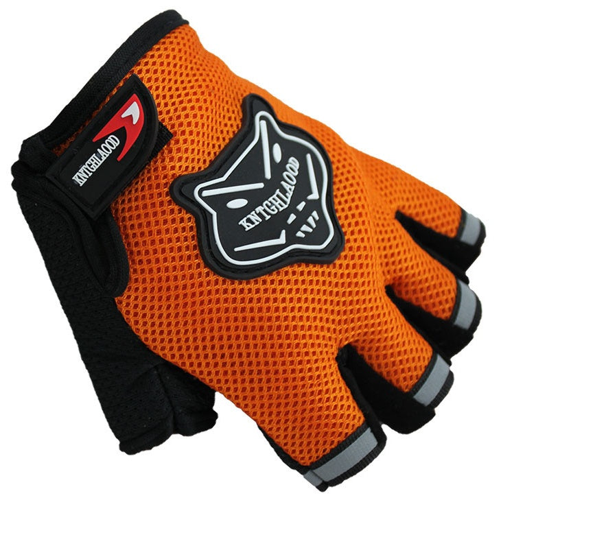 Mesh Bike Half Finger Gloves