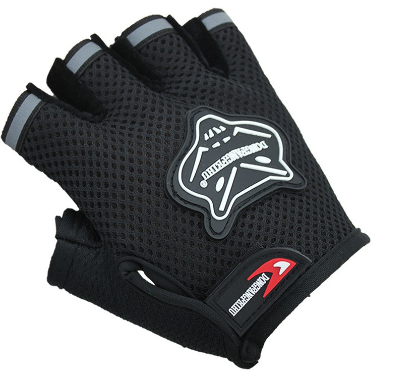 Mesh Bike Half Finger Gloves