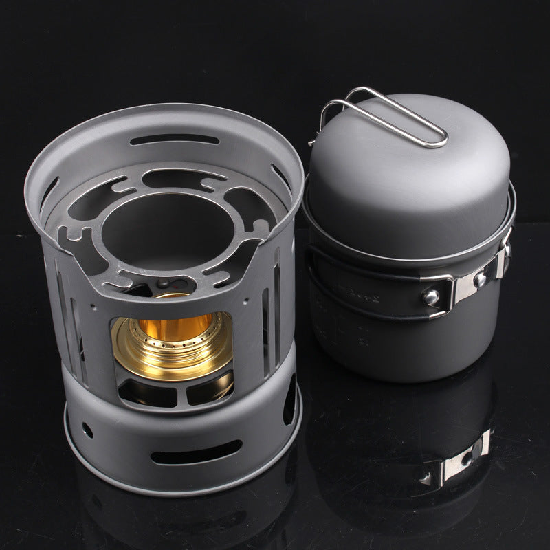 Portable 7pcs Camping Cookware Set