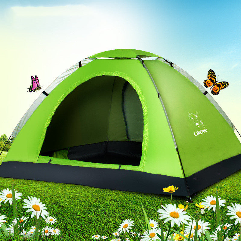 Single-layer tent camping