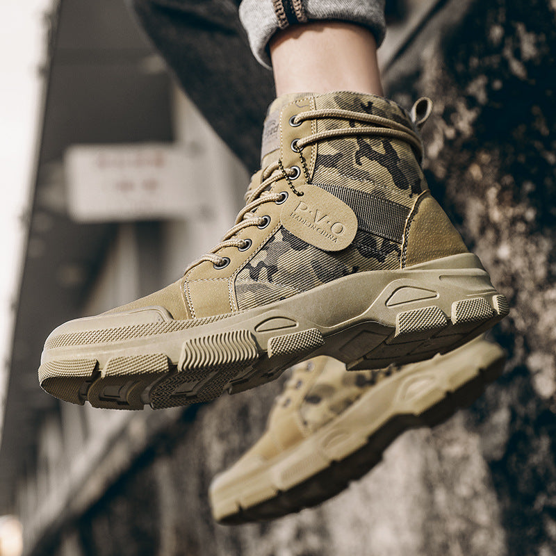 New Canvas High-top Outdoor Hiking Boots