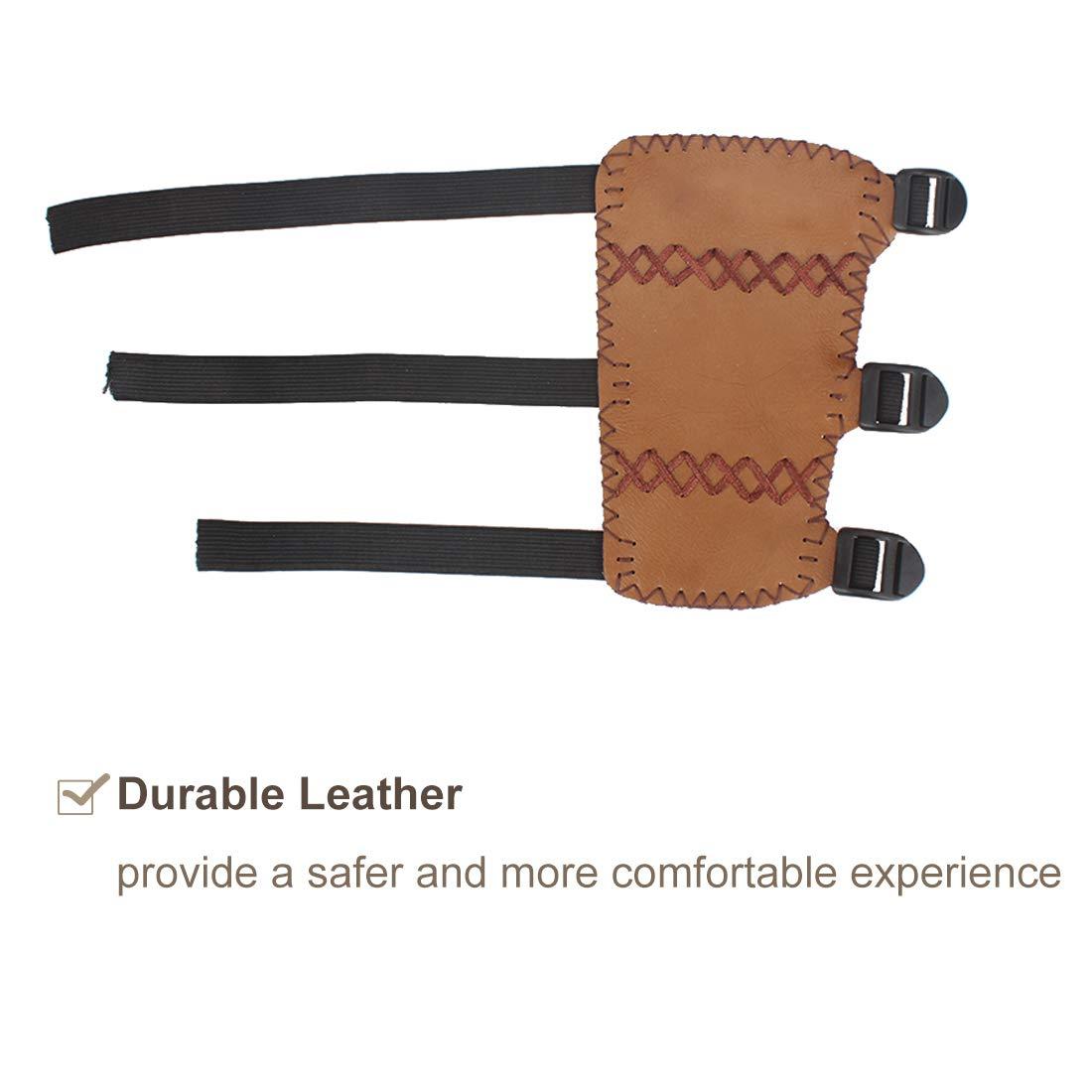 3-Strap Arm Guard Hunting Shooting Arrow Bow