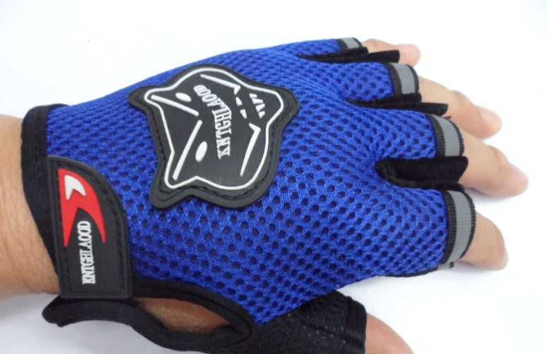 Mesh Bike Half Finger Gloves