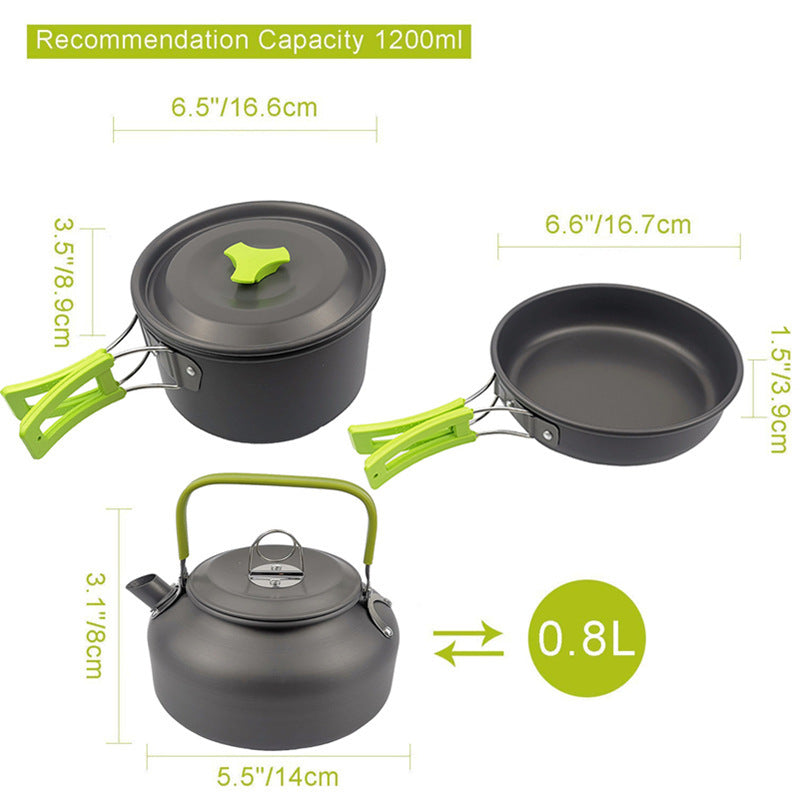 Camping Combination Pot Folding Mini Cookware