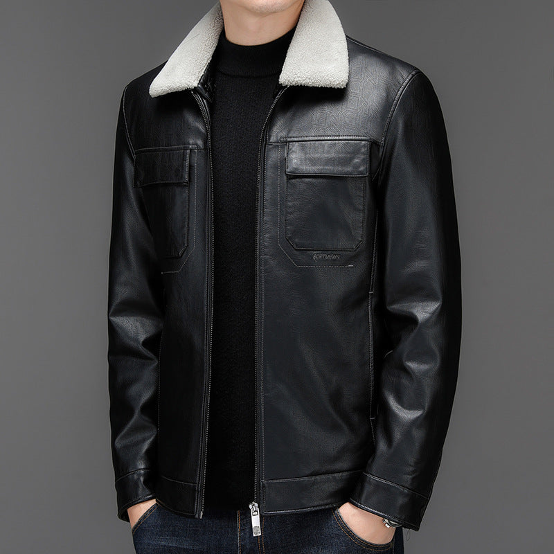 Men's Leather Jacket Men