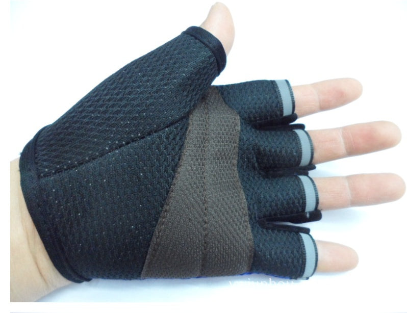 Mesh Bike Half Finger Gloves