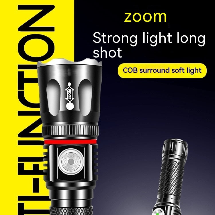 Outdoor Camping Telescopic Multifunctional Flashlight