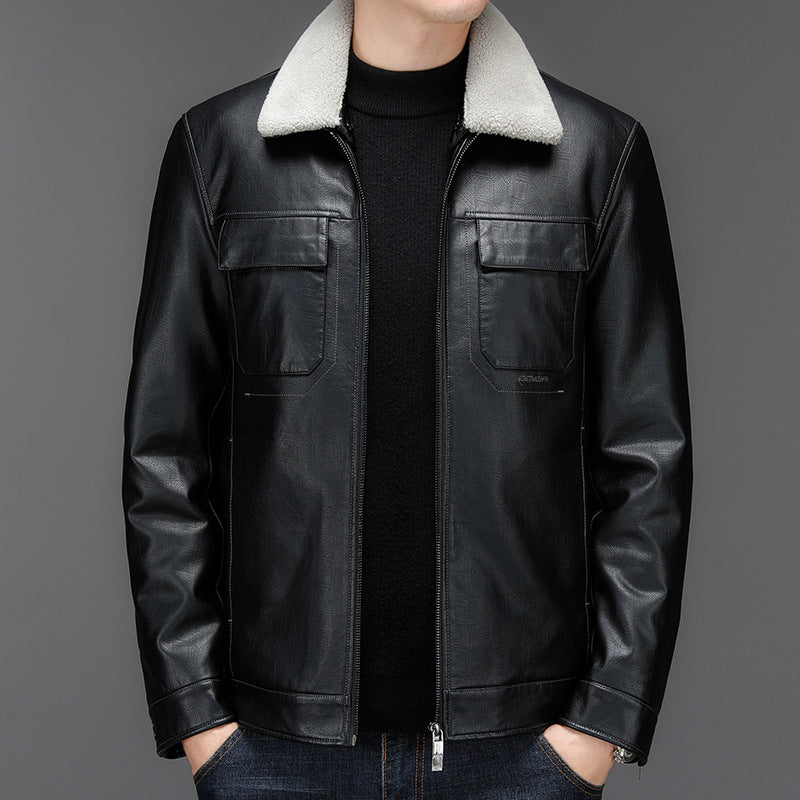 Men's Leather Jacket Men