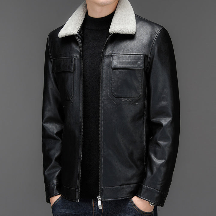 Men's Leather Jacket Men