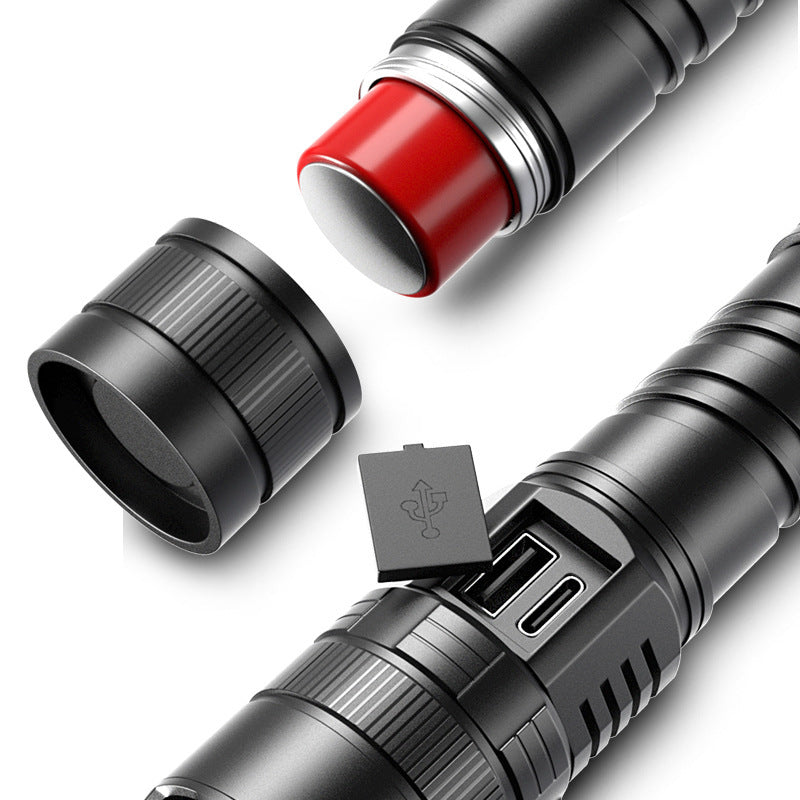 Electric Display Camping Portable Flashlight
