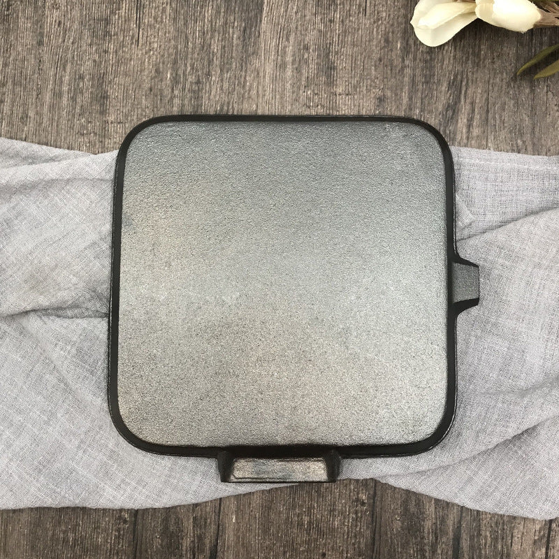 Camping Cast Iron Steak Skillet Folding Pan