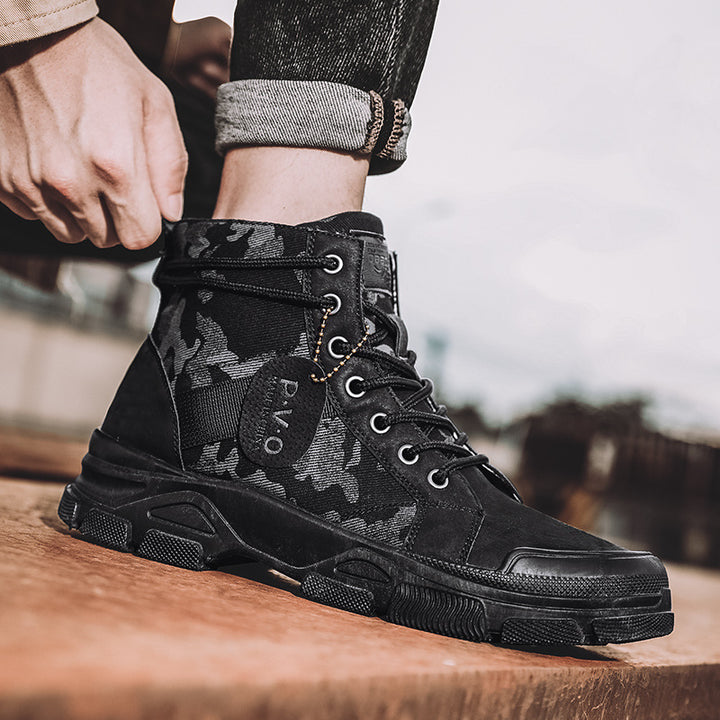 New Canvas High-top Outdoor Hiking Boots