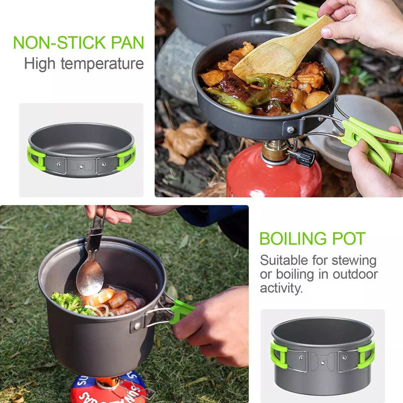 Camping Combination Pot Folding Mini Cookware