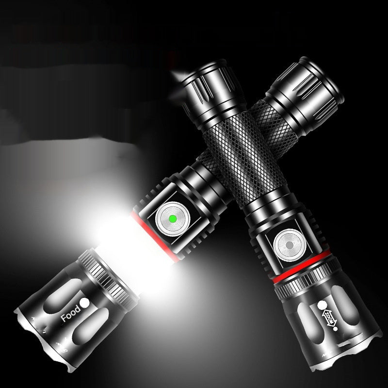Outdoor Camping Telescopic Multifunctional Flashlight