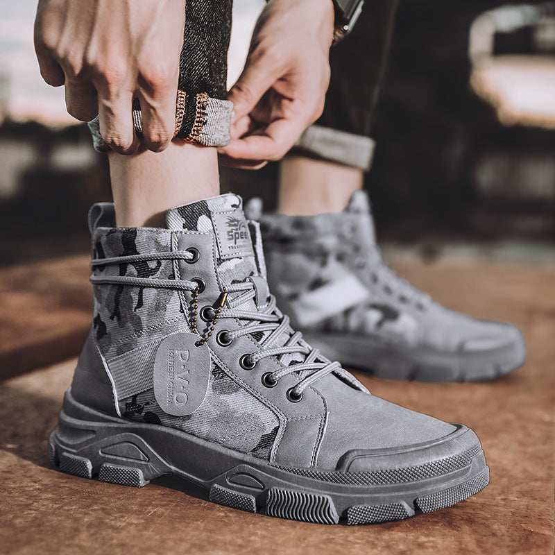 New Canvas High-top Outdoor Hiking Boots